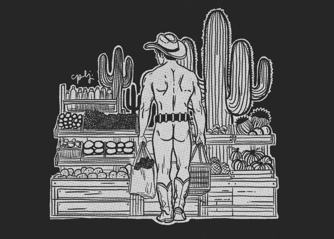 "Boot Scootin' Booty" Matted Print