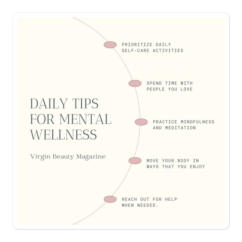 Mental Health "Daily Tips" | STICKER 