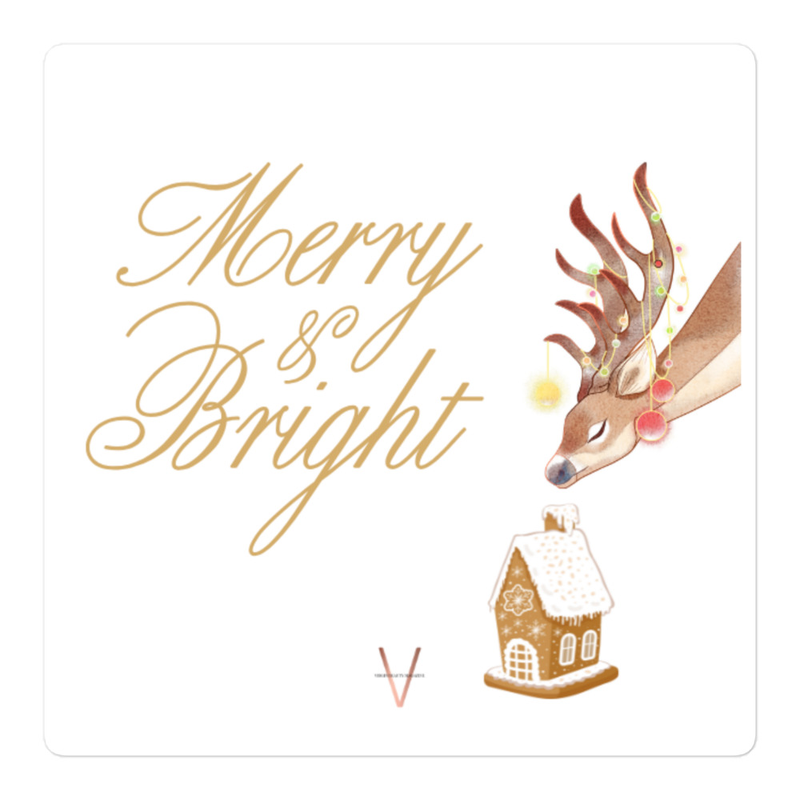 Merry & Bright | STICKER