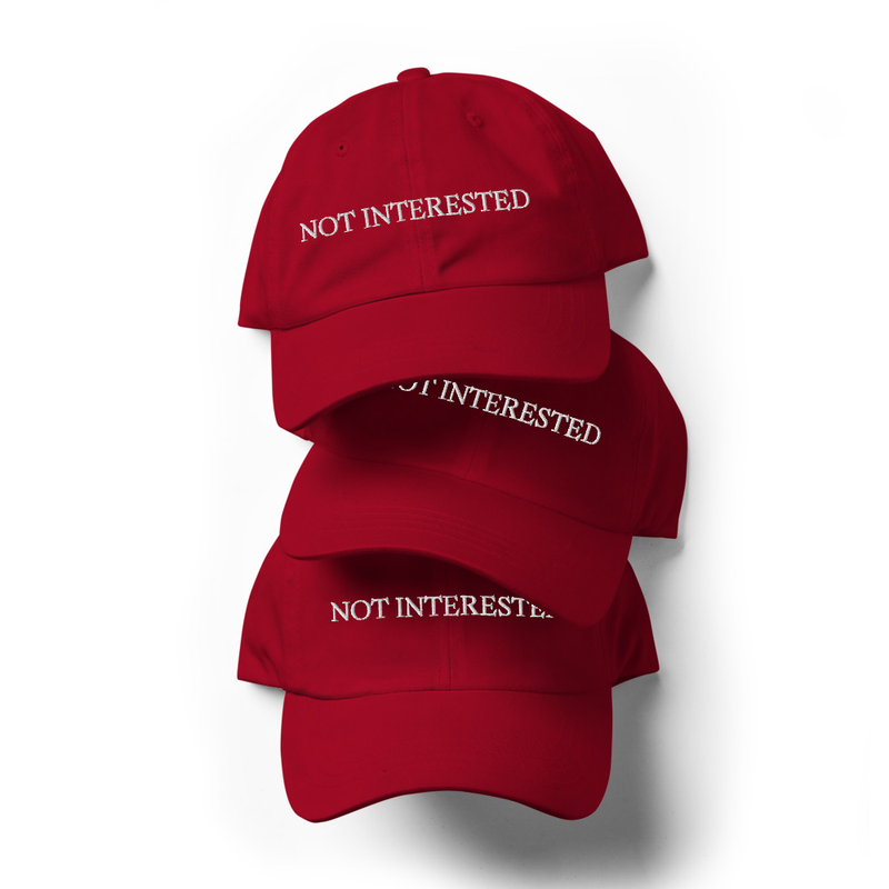 Not Interested | Cap Hat