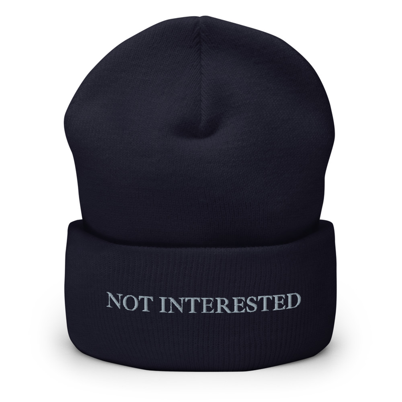 Not Interested | Cuffed Beanie