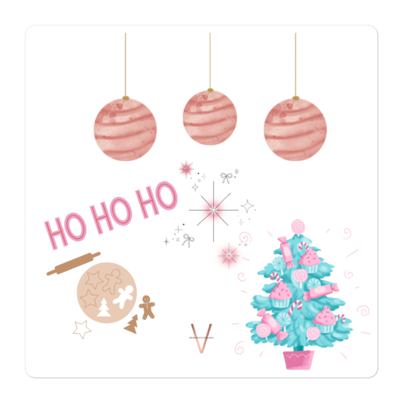 Pink Christmas | STICKER