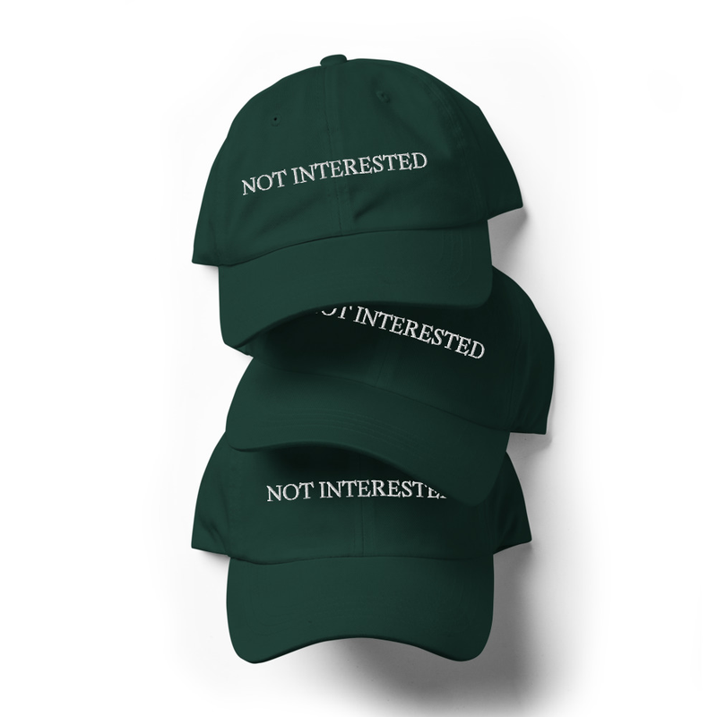Not Interested | Cap Hat