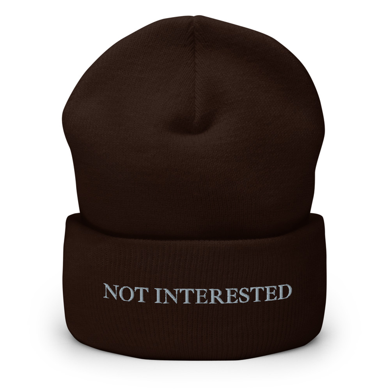 Not Interested | Cuffed Beanie