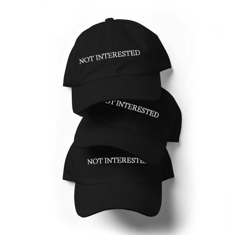 Not Interested | Cap Hat