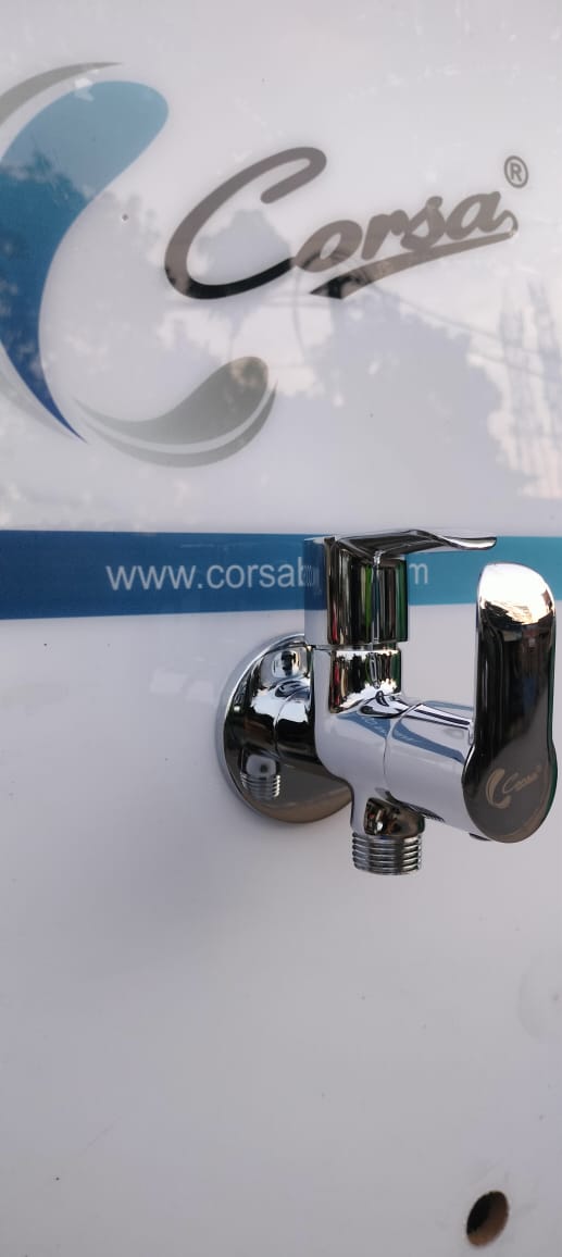 CORSA ALFA ANGLE COCK TWO WAY WITH FLANGE ALF-6506