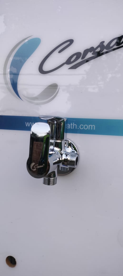 CORSA ALFA ANGLE COCK TWO WAY WITH FLANGE ALF-6506