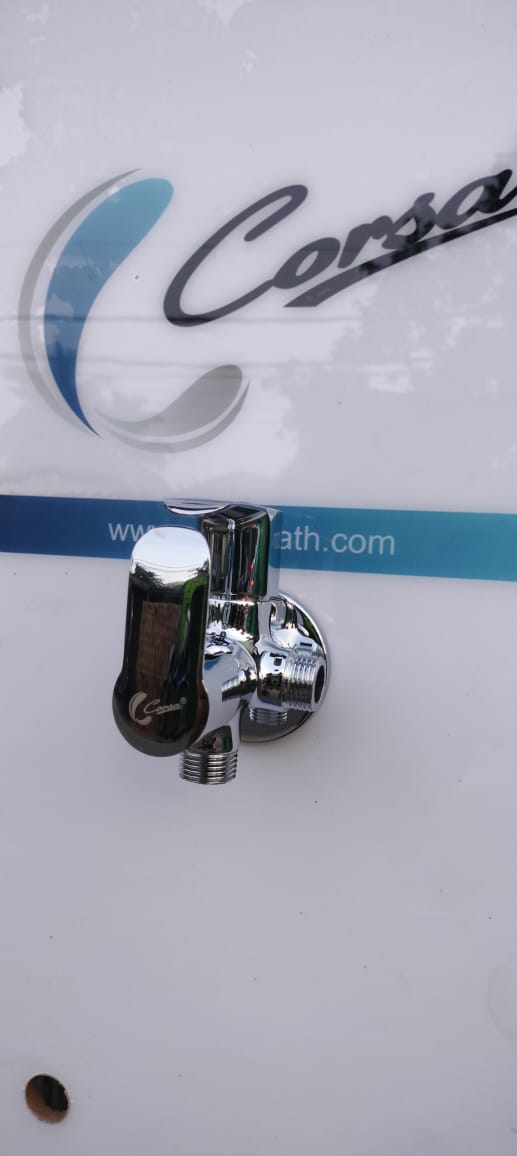 CORSA ALFA ANGLE COCK TWO WAY WITH FLANGE ALF-6506