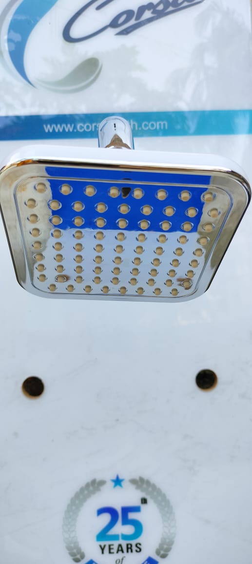 CORSA BOLD 5"X5" ABS OVERHEAD SHOWER WITH ARM OH-04