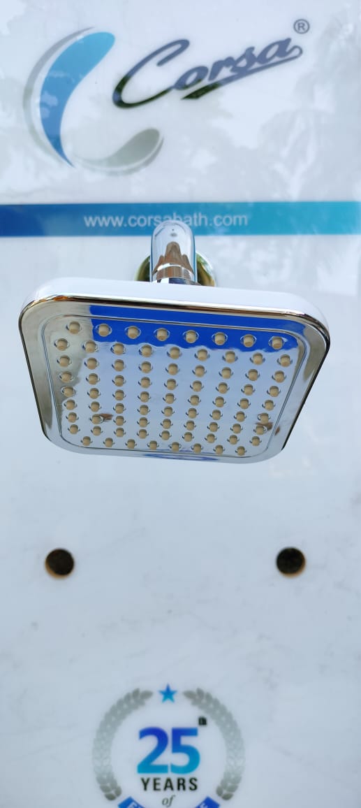 CORSA BOLD 5"X5" ABS OVERHEAD SHOWER WITH ARM OH-04