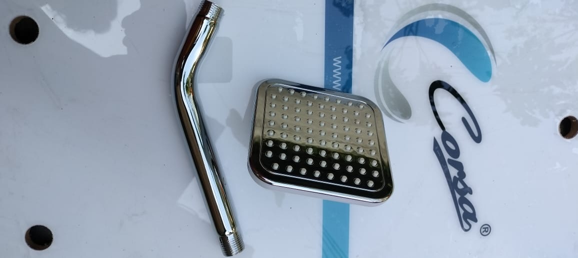 CORSA BOLD 5"X5" ABS OVERHEAD SHOWER WITH ARM OH-04