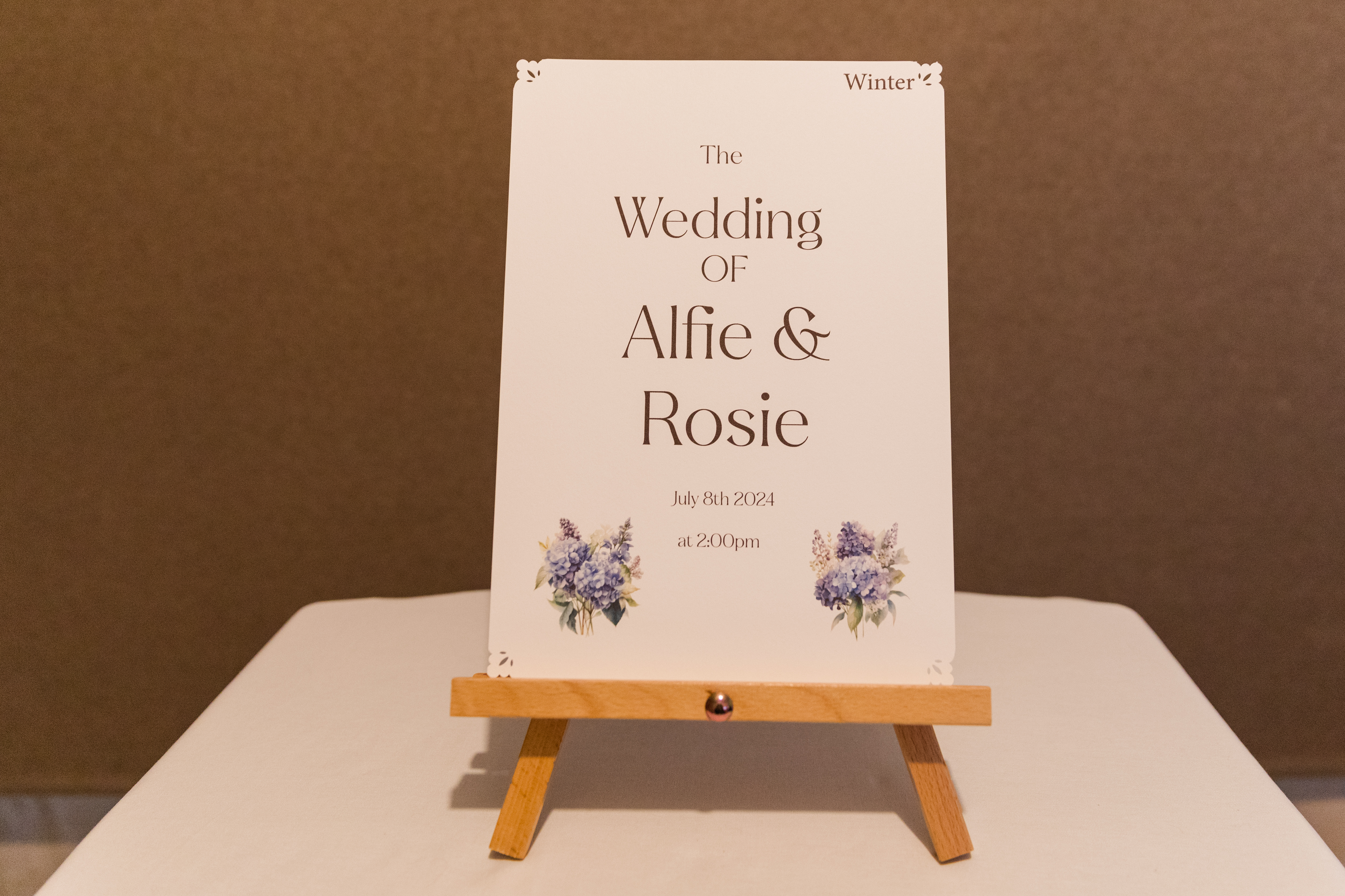 A beautifully designed wedding script, uniquely written for you
