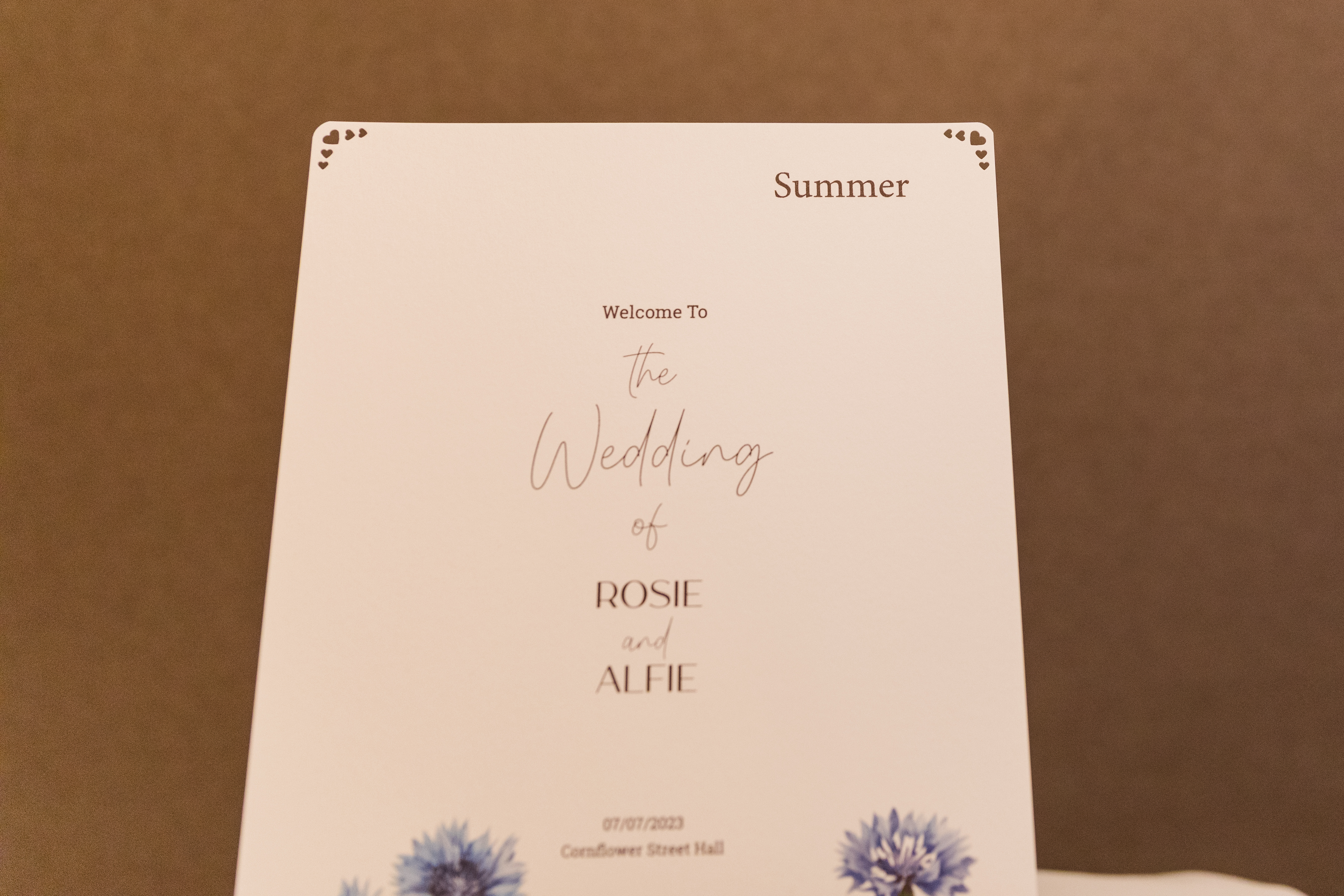 A custom-written script, delivered in an elegant format for lasting memories