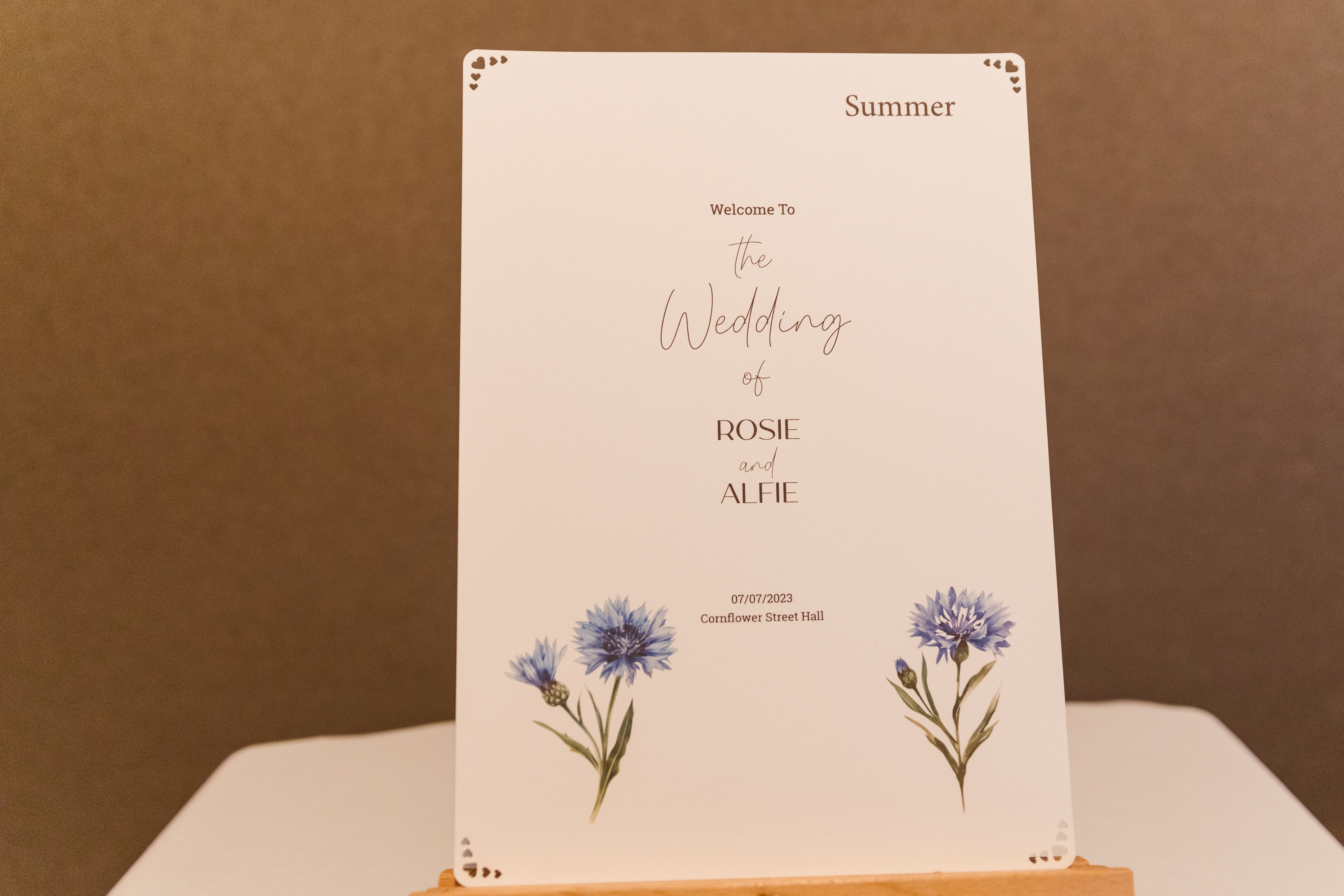 A custom-written script, delivered in an elegant format for lasting memories