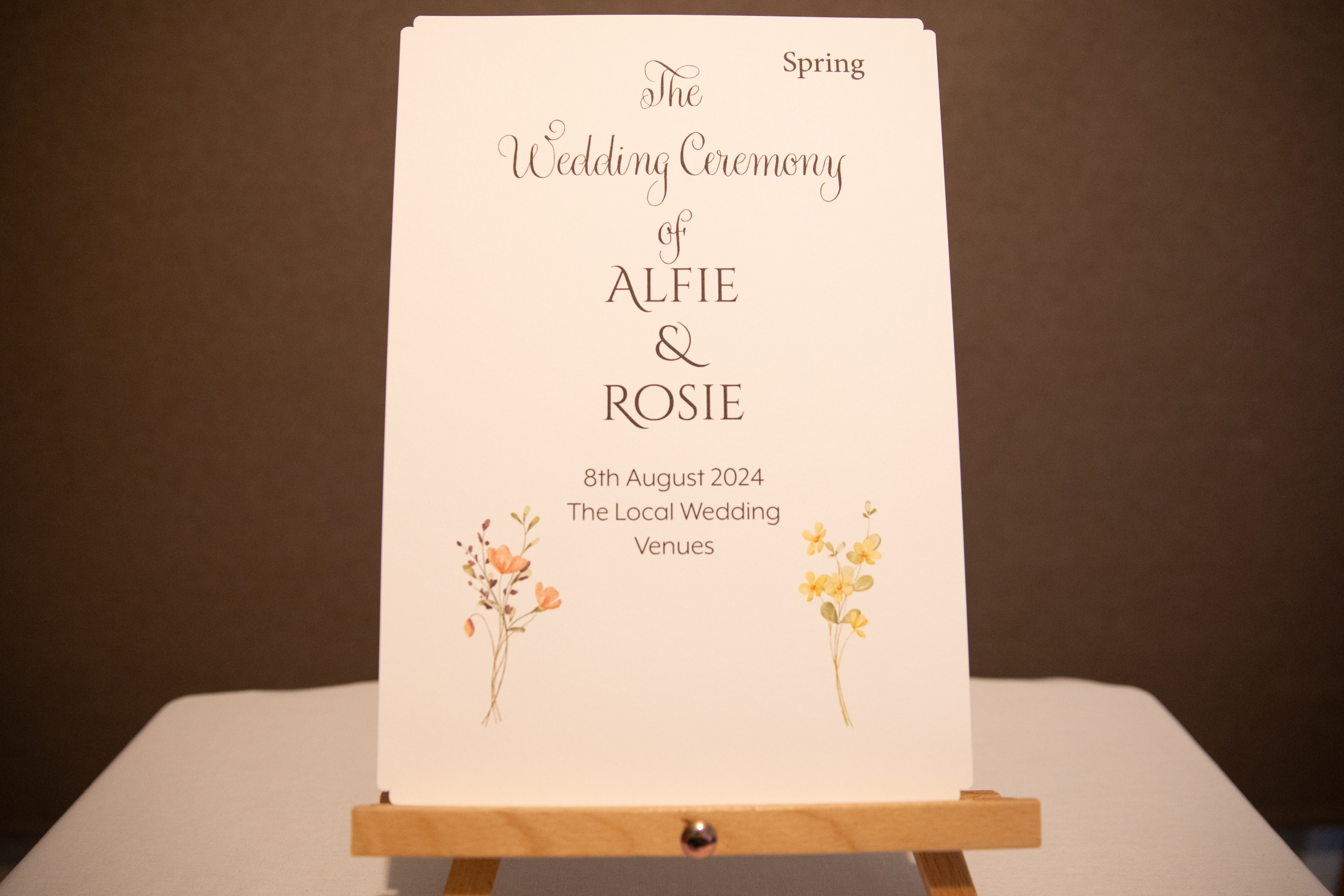 Tailored Wedding Ceremony Script & Heirloom Keepsake