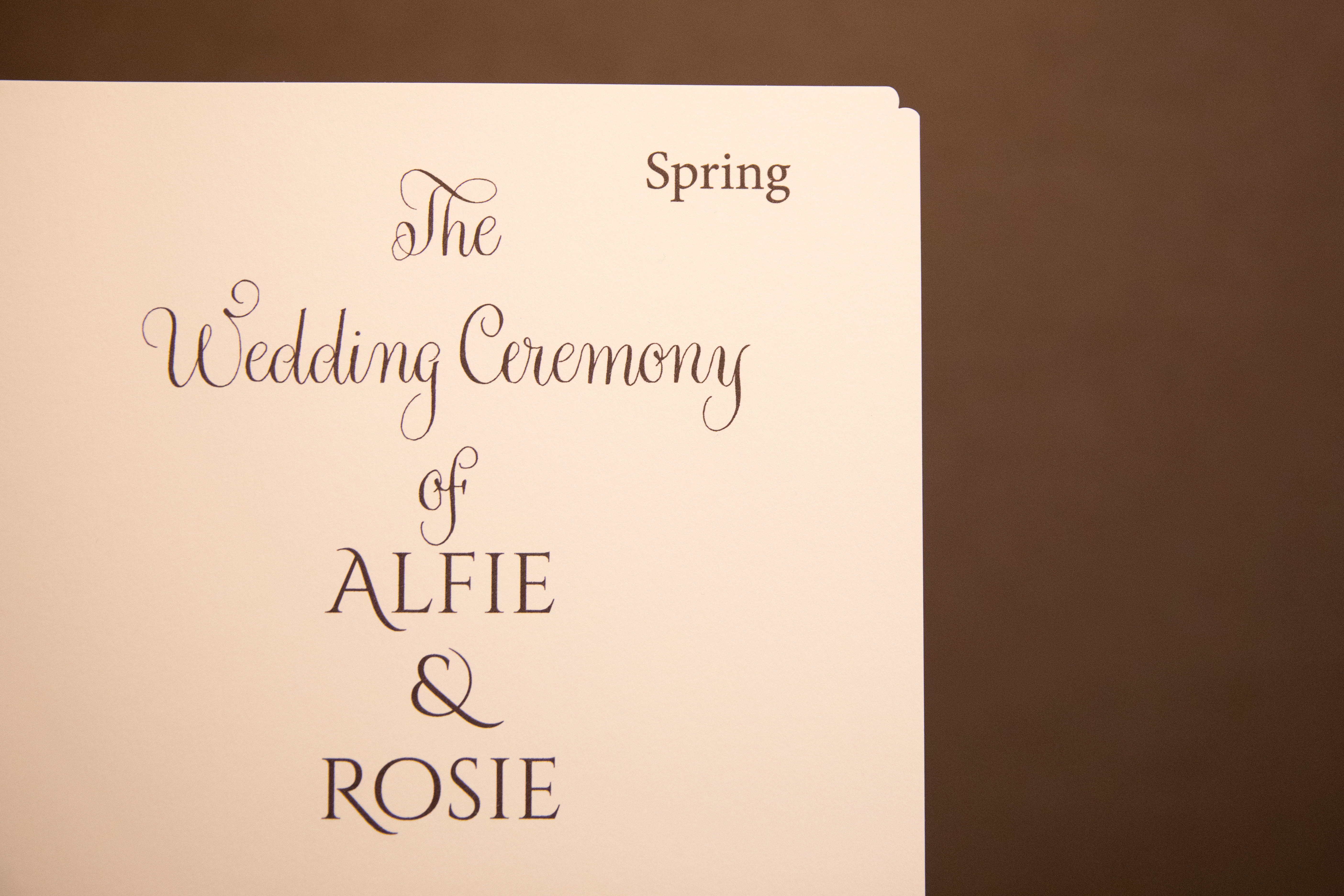 Tailored Wedding Ceremony Script & Heirloom Keepsake
