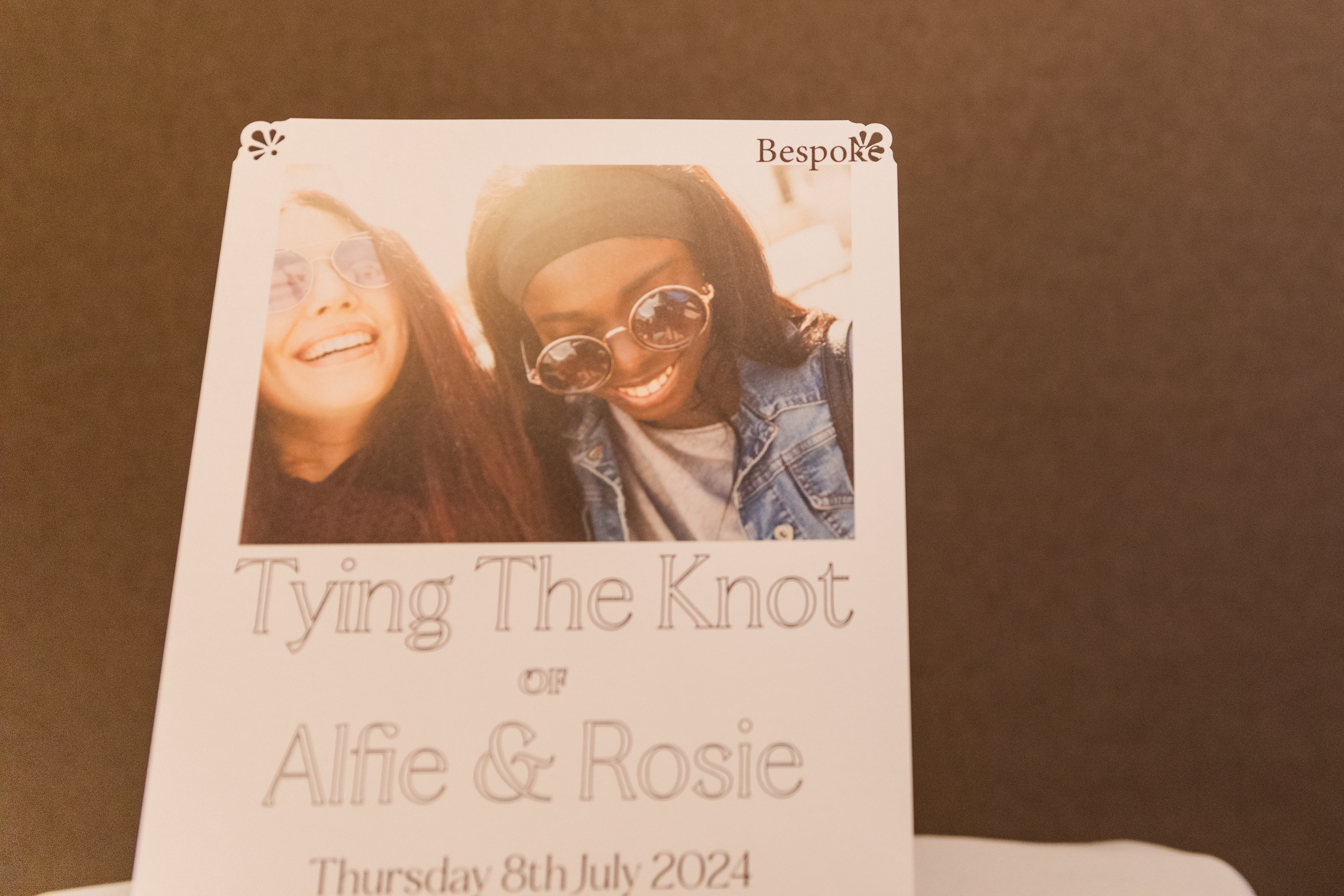 Personalised Wedding Ceremony Script & Elegant Keepsake