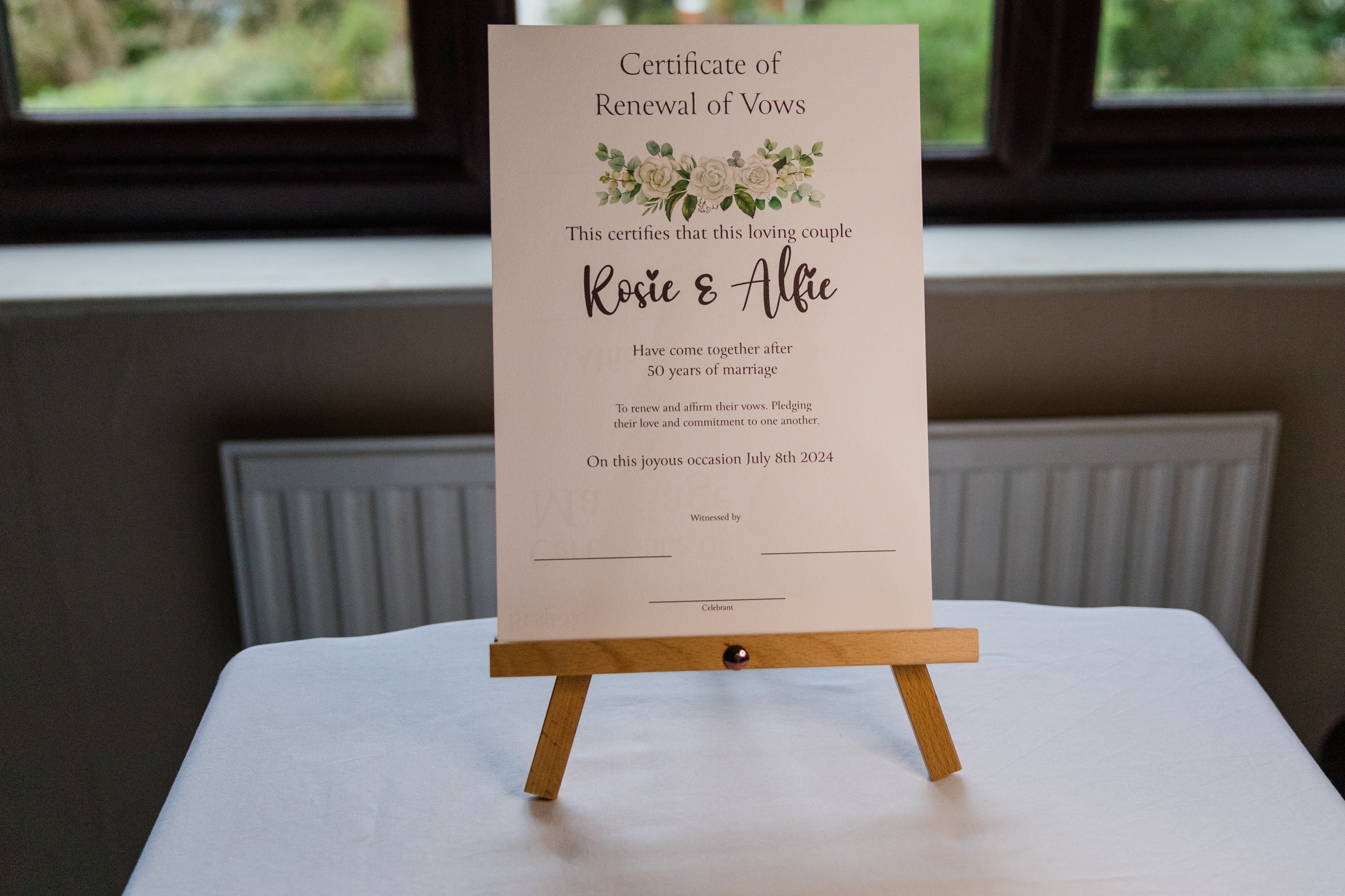 A premium-quality certificate, perfect for framing and display.