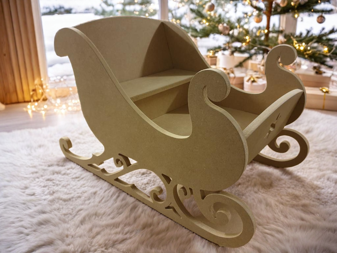 Sit In- Wooden Decorative Sleigh 1100mm