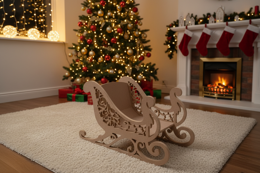 Wooden Decorative Sleigh 550mm