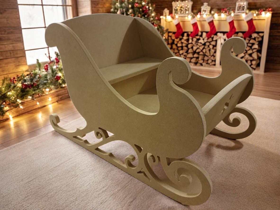 Sit In- Wooden Decorative Sleigh 850mm