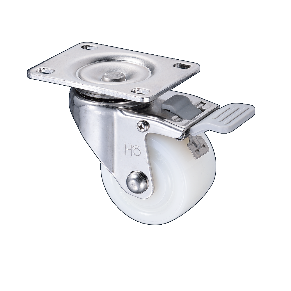 3"x2 尼龍不鏽鋼煞車輪