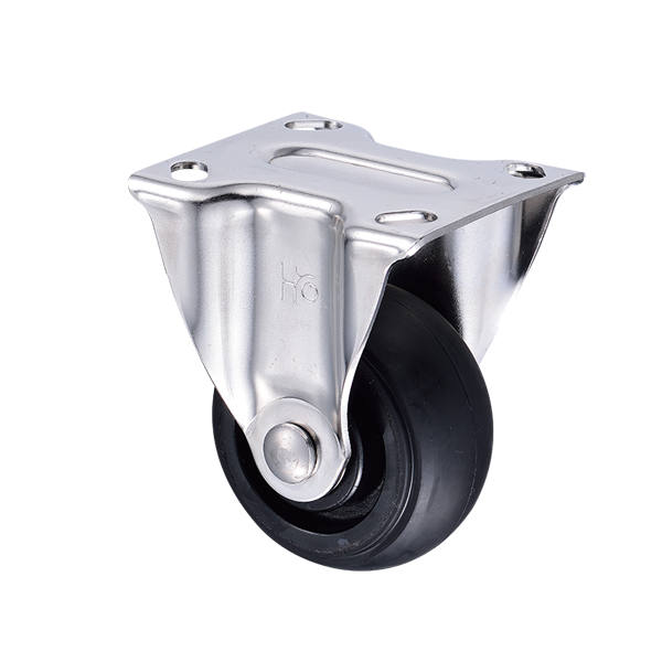 4"x2 橡膠不鏽鋼固定輪