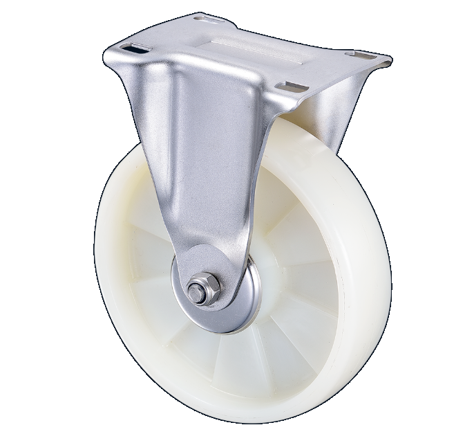 8"x2 尼龍不鏽鋼固定輪