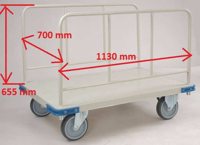 側邊把手特大型平板推車