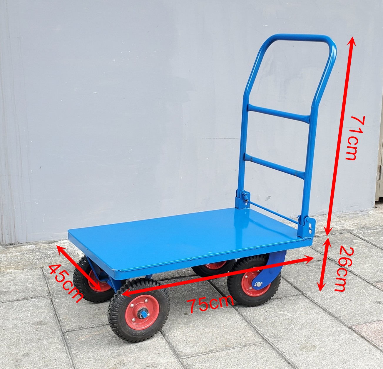 8"萬年輪1.5尺x2.5尺活動鐵板車