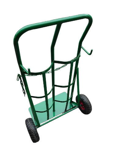 10"打氣輪雙桶氣瓶車 (附鐵鍊)