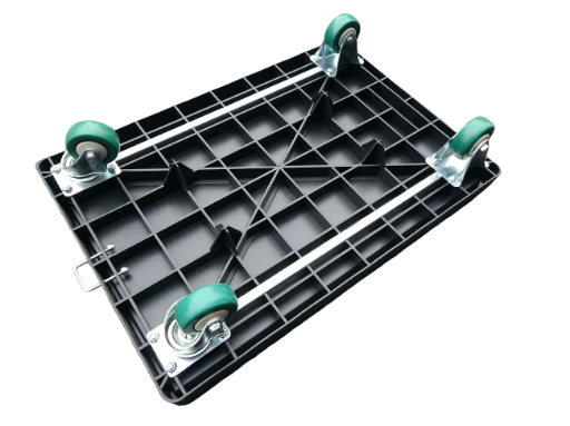 3"PU輪圍三邊塑鋼烏龜車