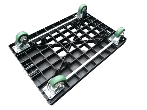 3"PU輪平面塑鋼烏龜車