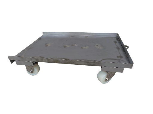 3"x2尼龍白鐵輪鋪板白鐵角鋼烏龜車 <訂製品>