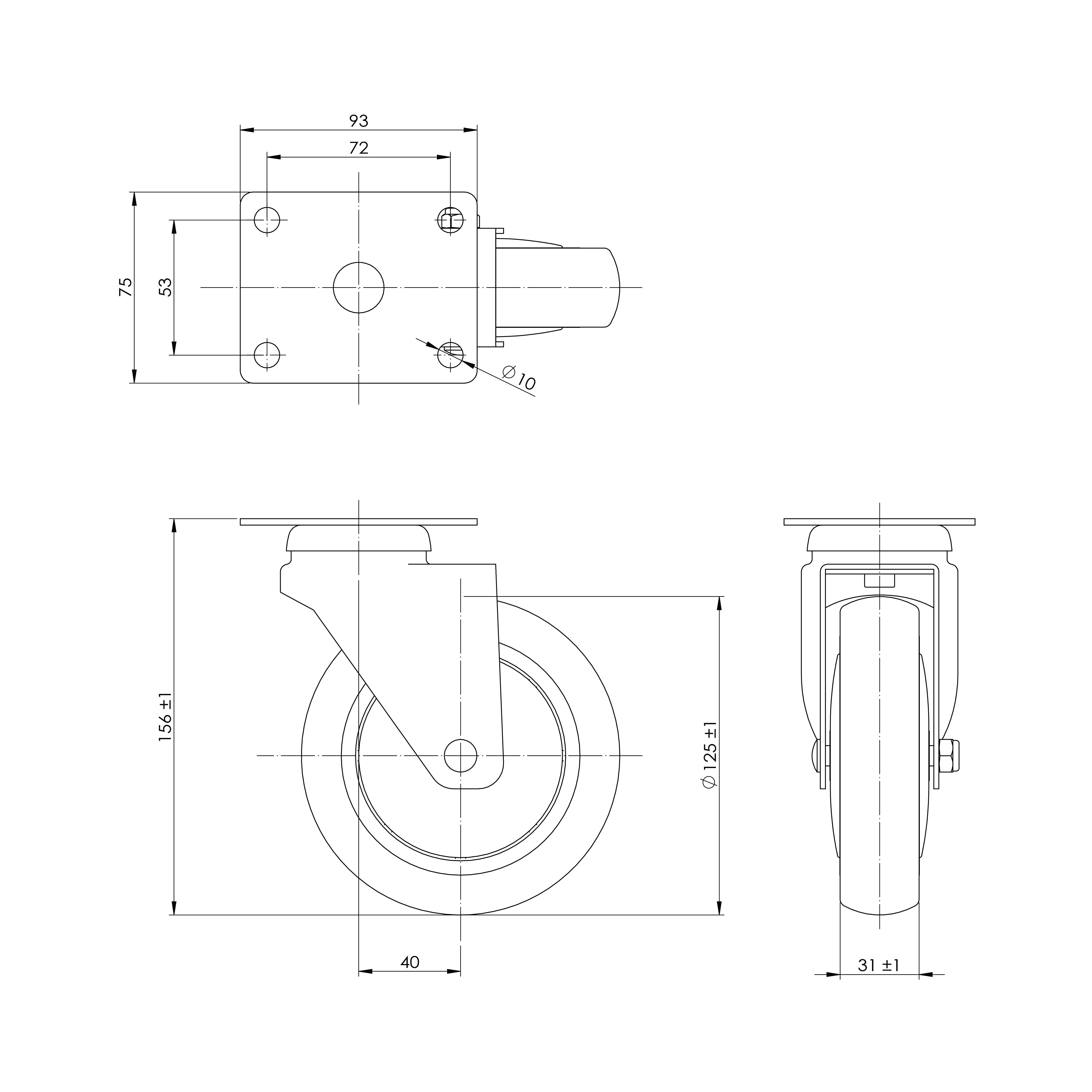 5"TPR活動輪 <另有 四分牙 五分牙>