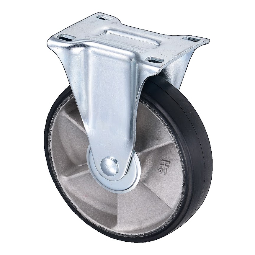 8"x2 橡膠重型固定輪