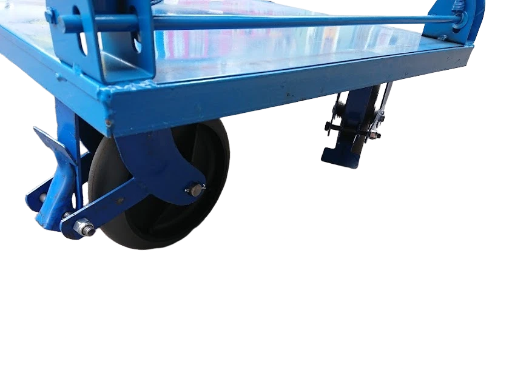 8"塑鋼煞車輪1.5x2.5雙層鐵板車