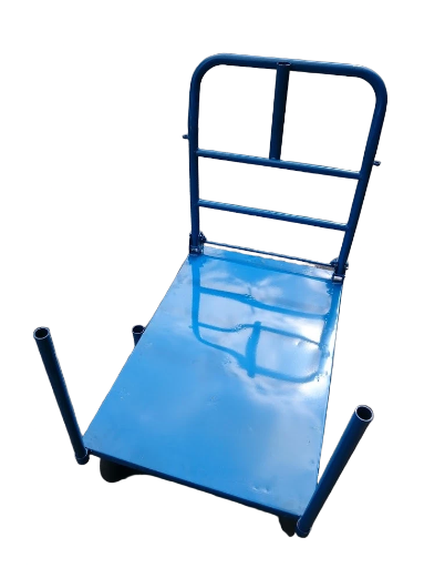 8"塑鋼煞車輪2x3雙層鐵板車