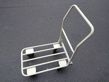 5"橡膠銑鐵輪鐵管車