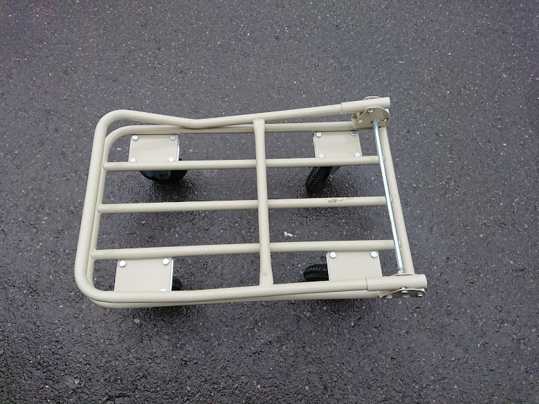 5"橡膠銑鐵輪鐵管車