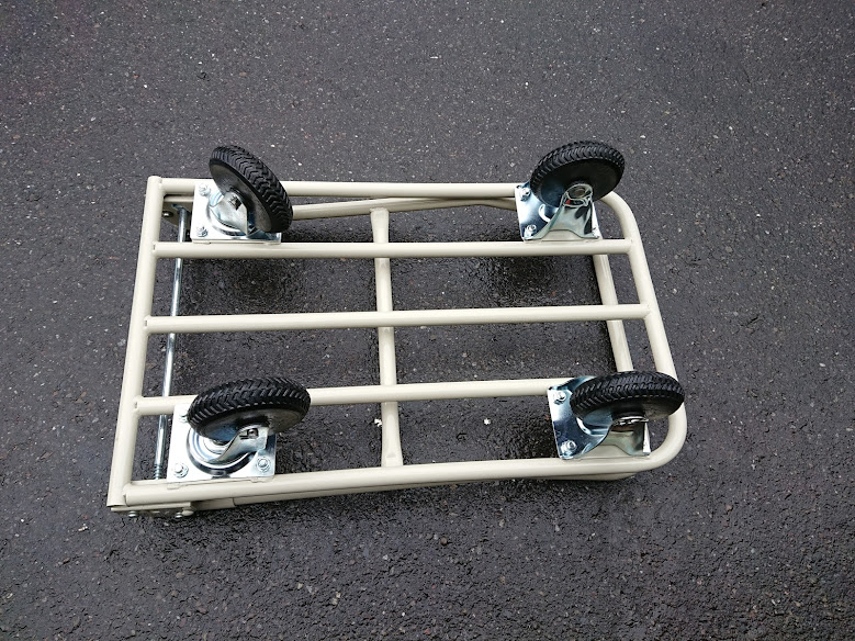 5"橡膠銑鐵輪鐵管車