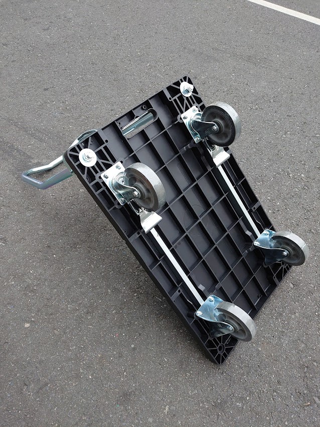 5"w型全效煞車輪1.5x2.5塑鋼車