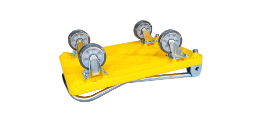 5"w型全效輪塑鋼車