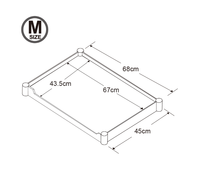  RA-808E 4"TPR輪二層塑膠多功能車 (小)