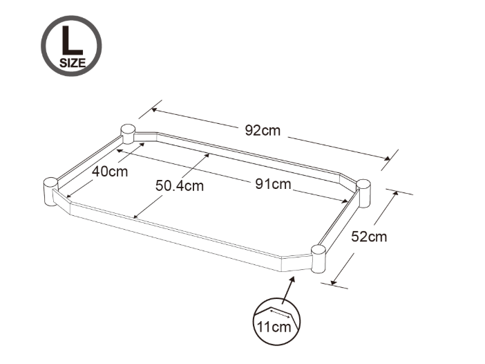 RA-808LE 4"TPR輪二層塑膠多功能車 (大) 