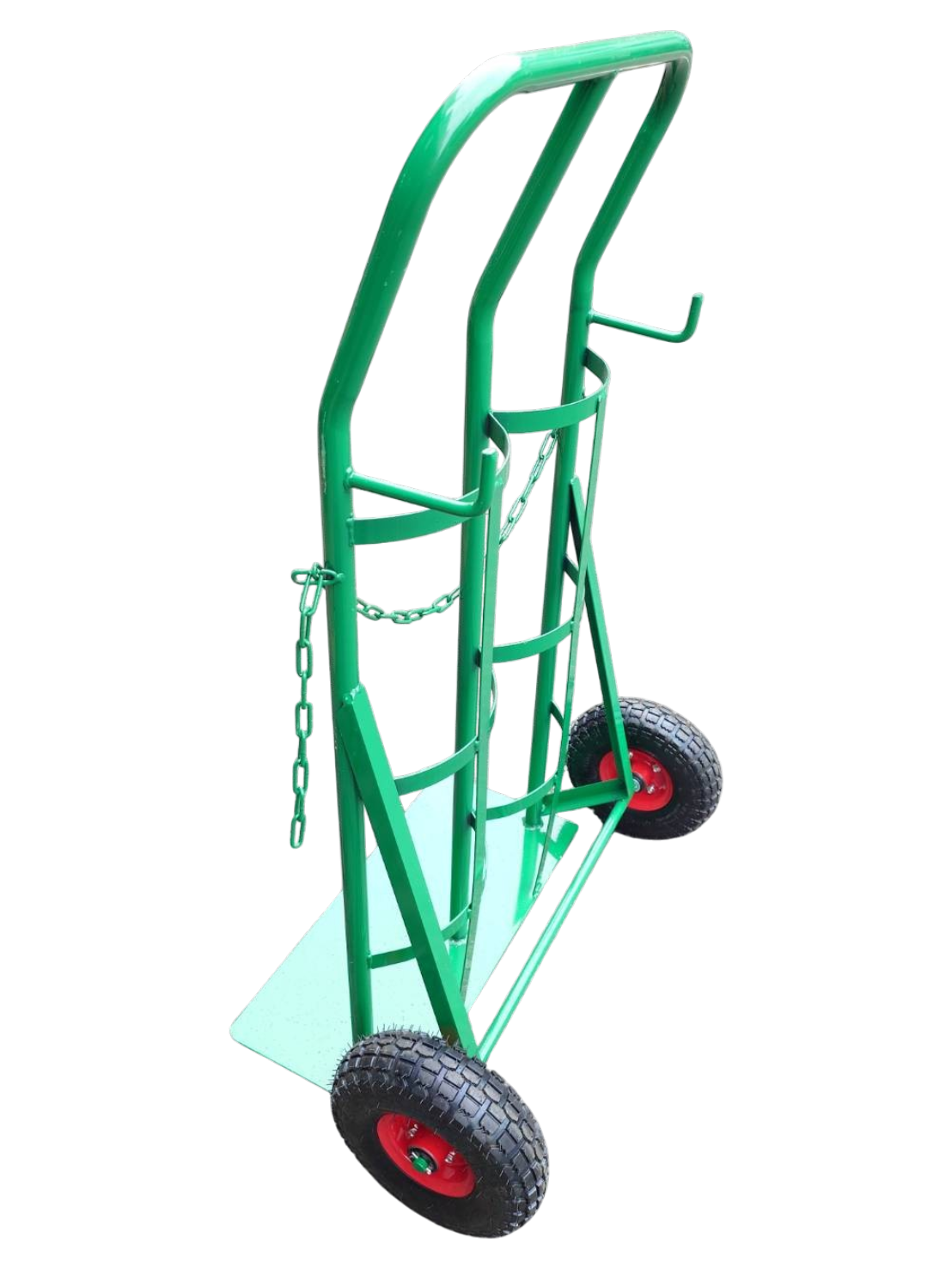 10"打氣輪雙桶氣瓶車 (附鐵鍊)