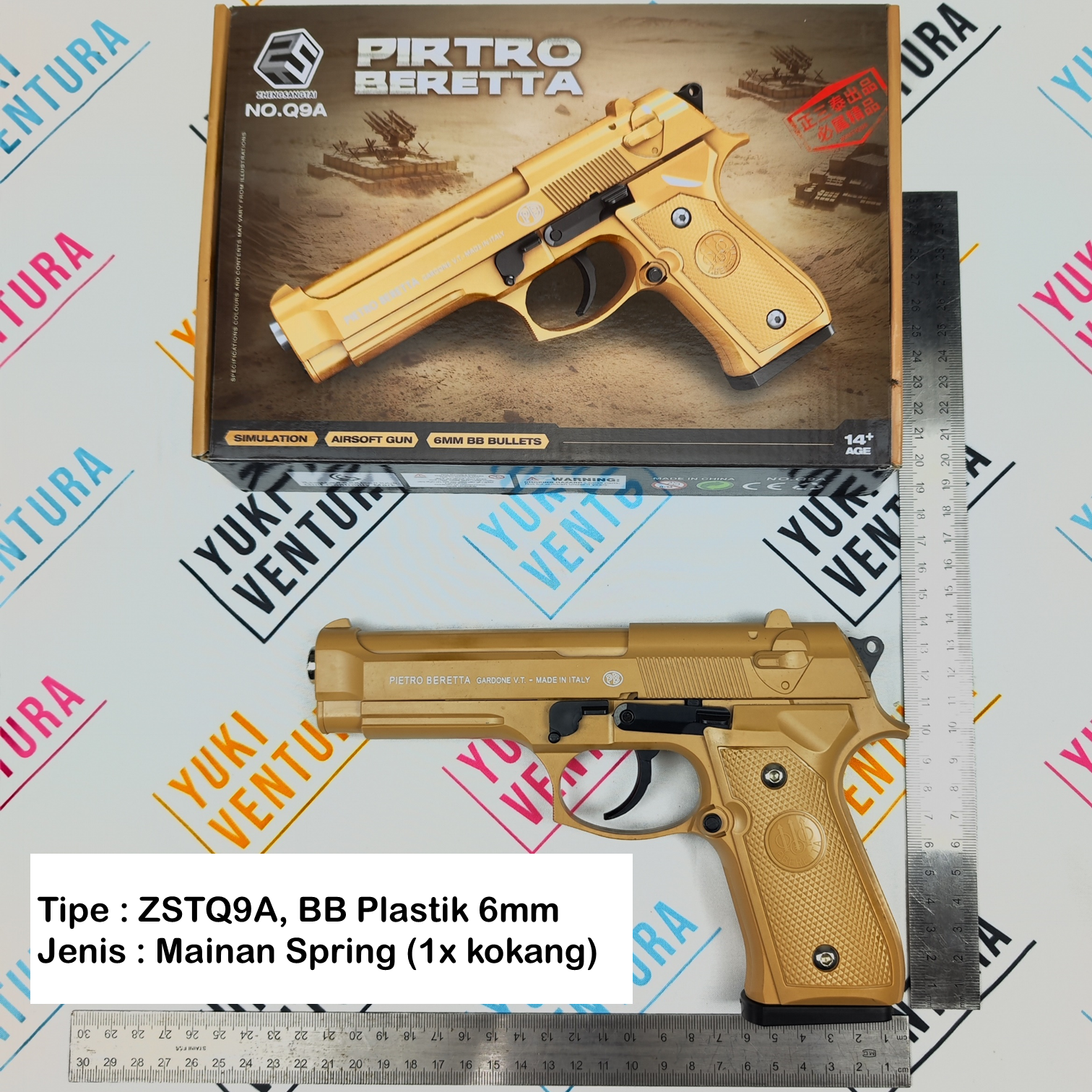 ZSTQ9A ,  ZHENGSANGTAI Q9 TAN Cokelat Gurun Pietro Be r etta New Batch 2025