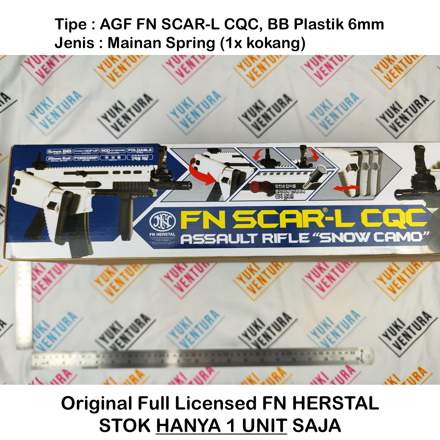 #RARE AGF FN SCAR-L CQC , FULL LICENSED FN HERSTAL (STOK HANYA 1 UNIT)