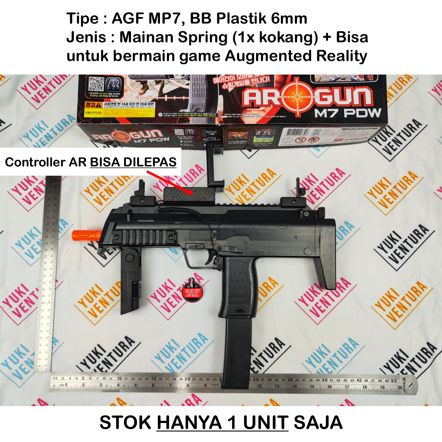 #RARE AGF MP7 (Bisa Nembak) + Augmented Reality (AR) Gun (STOK HANYA 1 UNIT)