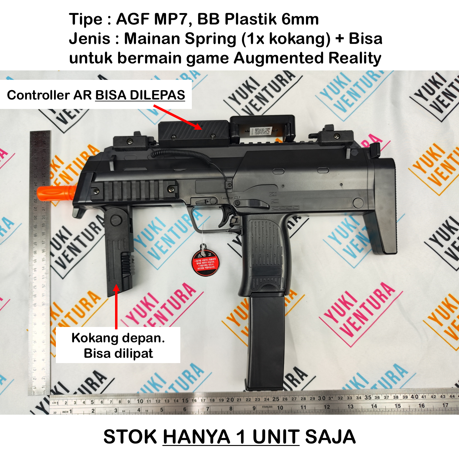 #RARE AGF MP7 (Bisa Nembak) + Augmented Reality (AR) Gun (STOK HANYA 1 UNIT)